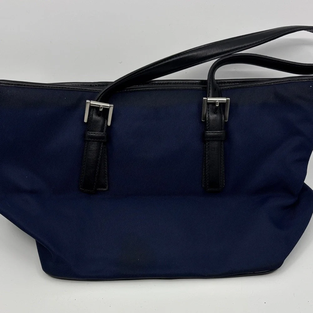 Coach Navy and Black Shoulder Bag